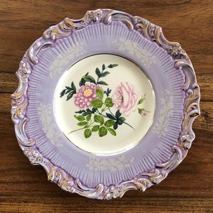 Anthropologie Vintage Inspired Gilded Gold Plate